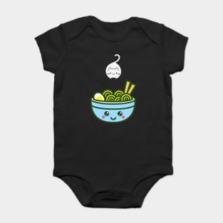 Ramen and cat Baby Bodysuit